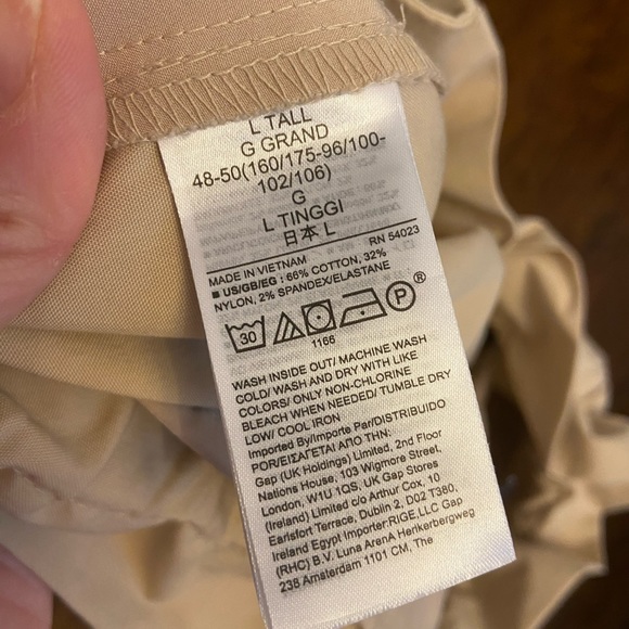 Gap paper bag pants, wmns tall size large - Picture 2 of 7